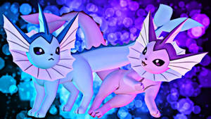 Vaporeon Purple Eevee Wallpaper