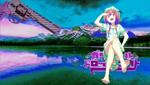 Vaporwave Satania Aesthetic Pfp Wallpaper