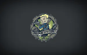 Vault Boy Dark Logo Wallpaper