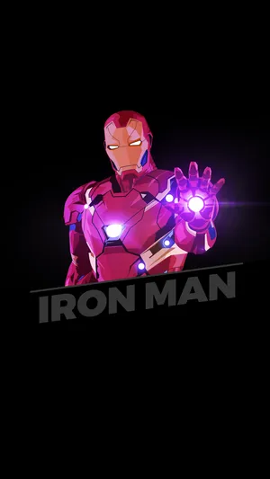 Vector Art Iron Man Phone Wallpaper