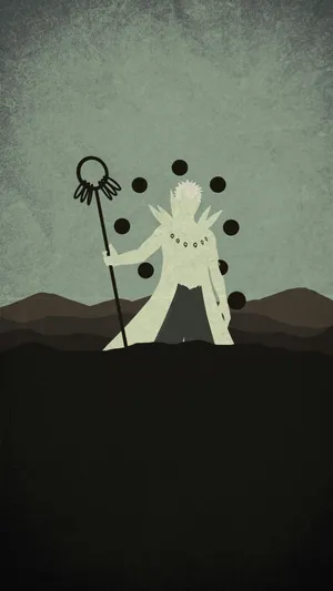 Vector Art Obito Phone Wallpaper