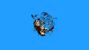 Vector Art Of A Majestic Tiger Wallpaper