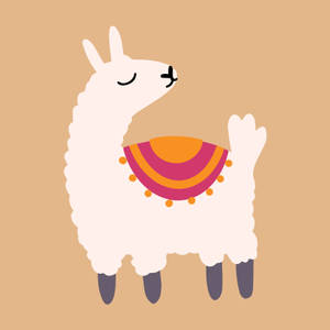 Vector Llama Art Wallpaper