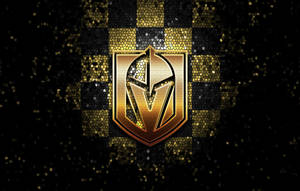 Vegas Golden Knights Gold And Black Wallpaper