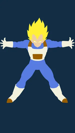 Vegeta Vector Art Dragon Ball Z Iphone Wallpaper