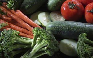 Vegetable Glow Foods Wallpaper