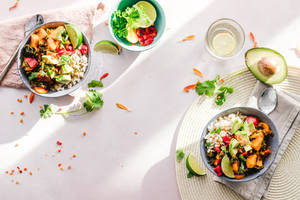 Vegetable Salad With Avocado Wallpaper