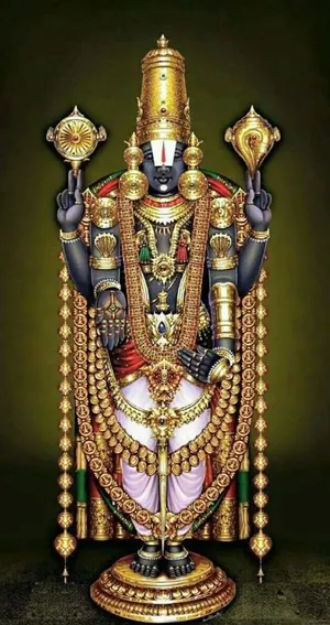 Venkateswara Swamy Deity Of Perpetual Happiness Wallpaper
