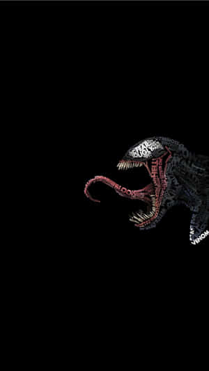 Venom Is Shown On A Black Background Wallpaper