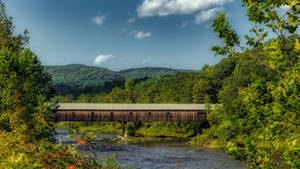 Vermont Dummerston Bridge Wallpaper