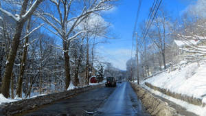 Vermont Winter Snow Wallpaper