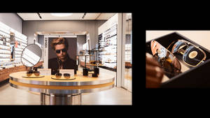 Versace Optical Store Wallpaper