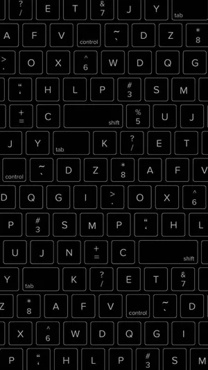 Vertical Black Keyboard Aesthetic Wallpaper