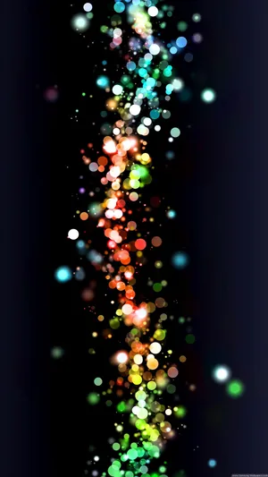Vertical Bokeh Lights Wallpaper