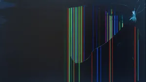 Vertical Broken Screen Lines Hd Wallpaper