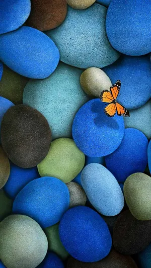 Vertical Colored Stones Wallpaper