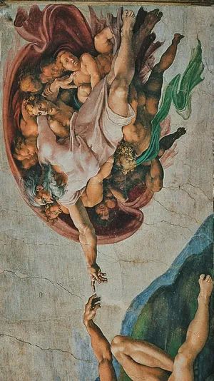 Vertical Creation Of Adam 4k Wallpaper