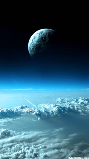 Vertical Outer Space Wallpaper