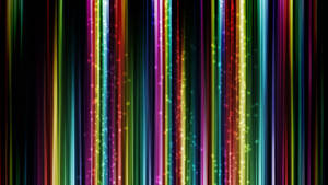 Vertical Rainbow On Dark Wallpaper