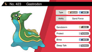 Vibrant And Dynamic Gastrodon In Action Wallpaper