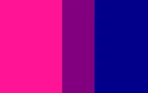 Vibrant And Expressive Bisexual Pride Flag Wallpaper