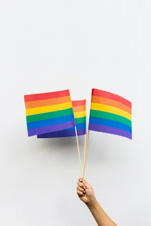 Vibrant Colors Of Pride: The Lesbian Flag Wallpaper