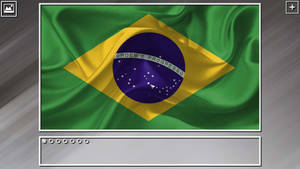 Vibrant Digital Representation Of The Brazil Flag Wallpaper