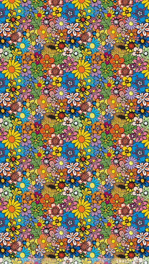 Vibrant Essence Of 70's Hippie Culture Wallpaper