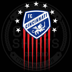 Vibrant Fc Cincinnati Official Shield Wallpaper