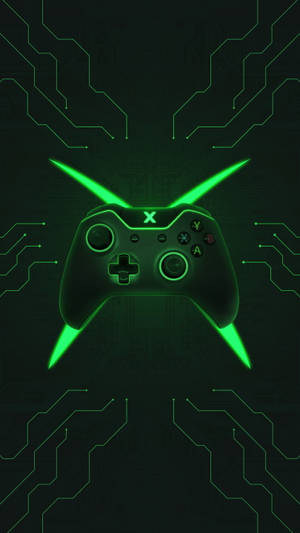 Vibrant Hd Gaming Controller Logo Wallpaper