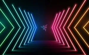 Vibrant Neon Arrows4 K Wallpaper Wallpaper