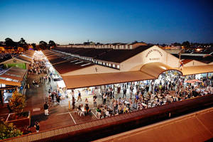 Vibrant Queen Victoria Market In Melbourne Wallpaper