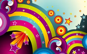 Vibrant_ Rainbow_ Abstract_ Art Wallpaper