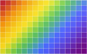 Vibrant Rainbow Color Tiles Wallpaper