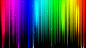 Vibrant Rainbow Light Streaks Background Wallpaper