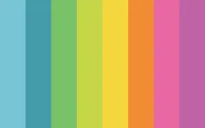 Vibrant Rainbow Stripes In The Sky Wallpaper