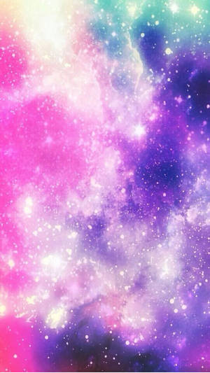 Vibrant Stars In A Cute Galaxy Wallpaper