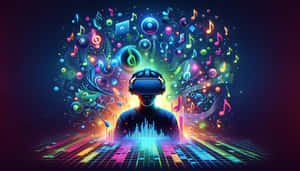 Vibrant V R Music Experience Wallpaper