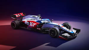 Vibrant Williams Racing Car In Action Wallpaper