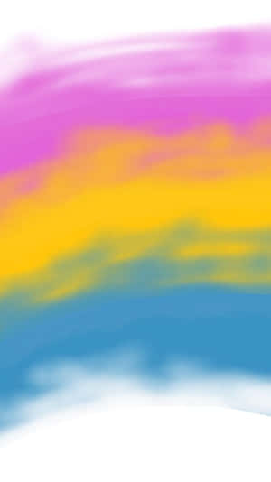 Vibrantly Colored Pan Flag Representing Unity Wallpaper