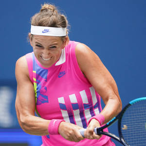 Victoria Azarenka Exerting Strength Wallpaper