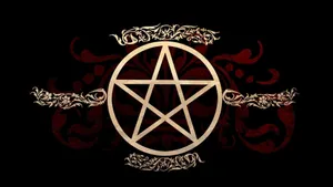 Victorian Wiccan Pentacle Wallpaper