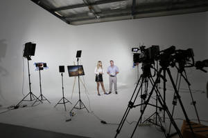 Video Shoot In Photography Studio Wallpaper