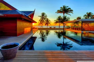 View From Pool House Wallpaper