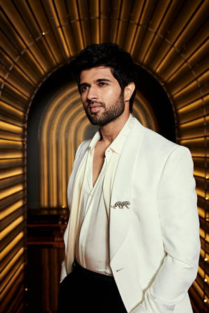 Vijay Devarakonda White Blazer Wallpaper