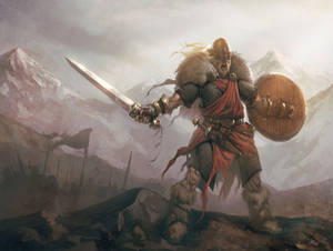 Viking Warrior Hd Art Wallpaper