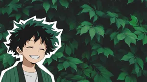 Villain Deku Izuku Midoriya Sticker Art Wallpaper