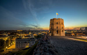 Vilnius Gediminas Tower Wallpaper