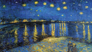 Vincent Van Gogh Over The Rhone Wallpaper