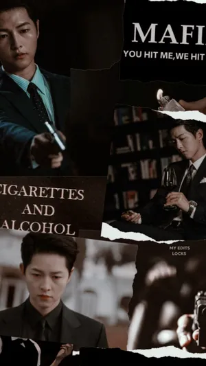 Vincenzo Collage Wallpaper